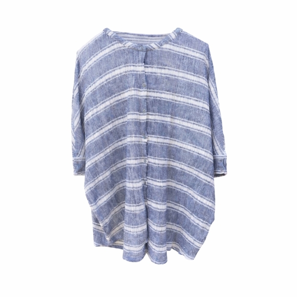 We The Free Tops - 🌴 Free People We The Free Striped "One Of The Boys Tunic" Oversized S Coastal
